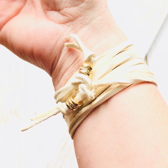 Amethyst Leather Wrap Bracelet - Picture 6 of 6